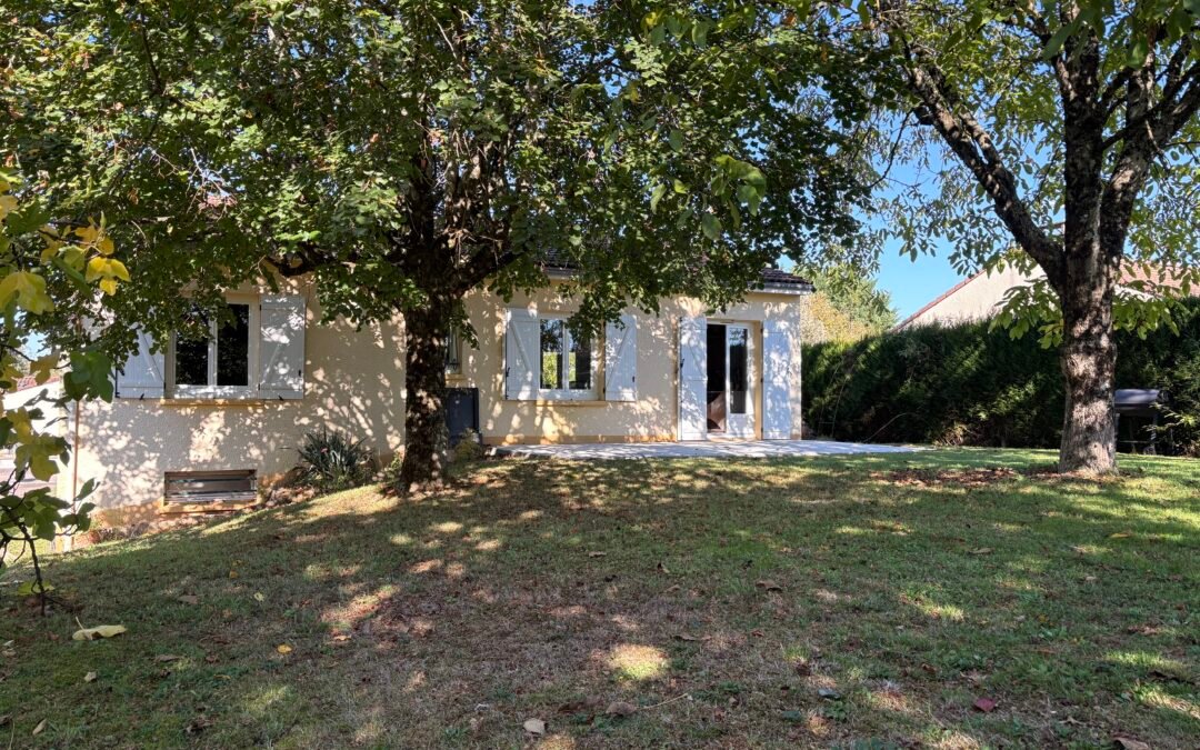 Pavillon sur sous-sol complet avec jardin